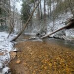 Fightingtown Creek in snow